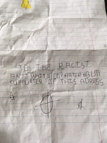English teacher’s home, car vandalized after hanging ‘Black Lives Matter’ banner