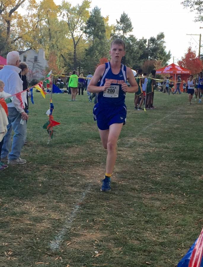 Sophomore Joseph Clark at county championships  