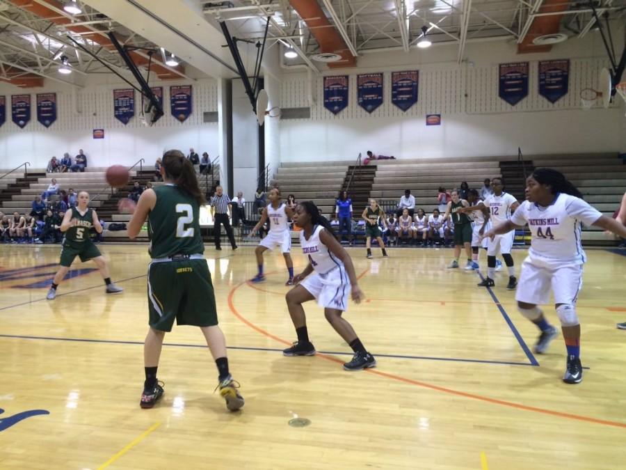 Girls basketball got stung by the Damascus Hornets on February 20.