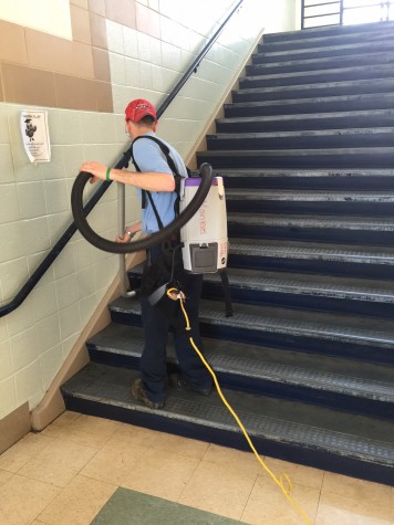 Building service workers keep school sparkling clean, running smoothly