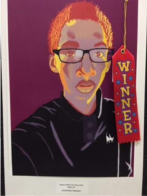 Entries in the 2016 Watkins Mill High School art show