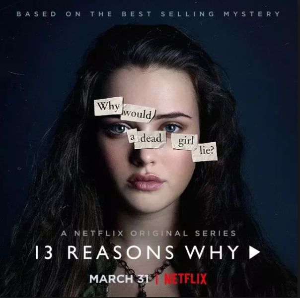Picture cover for the Netflix series, 13 reasons why. 