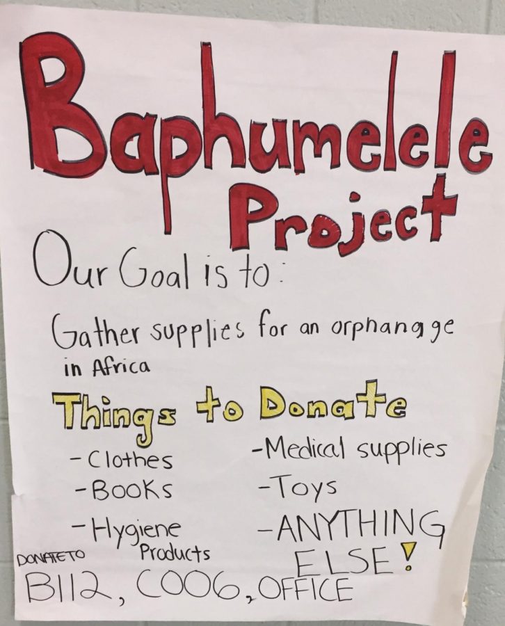 Baphumelele Project gathered supplies, money for South African orphanage