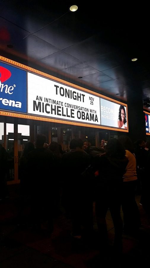 Three seniors had the opportunity to see Michelle Obama in person at her event.