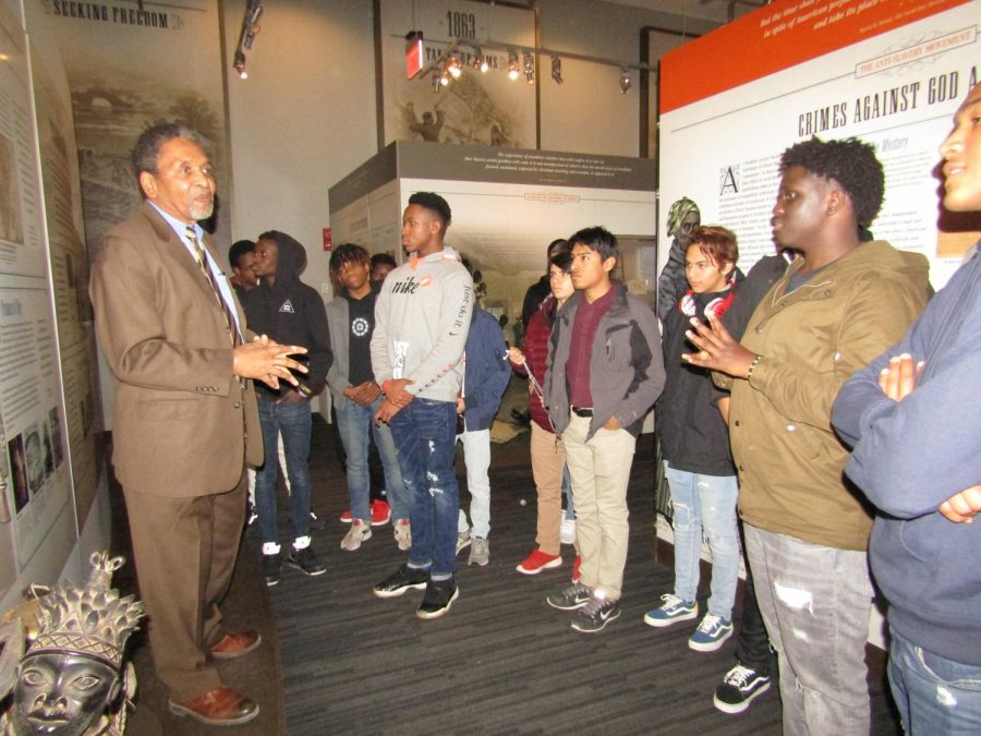 Frank Smith informing Elites on African American men fighting in the Civil War