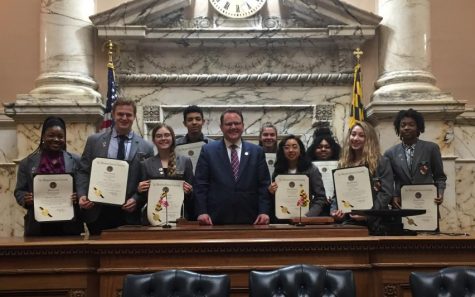 Senior Khava Tsarni serves as student page in Maryland General Assembly