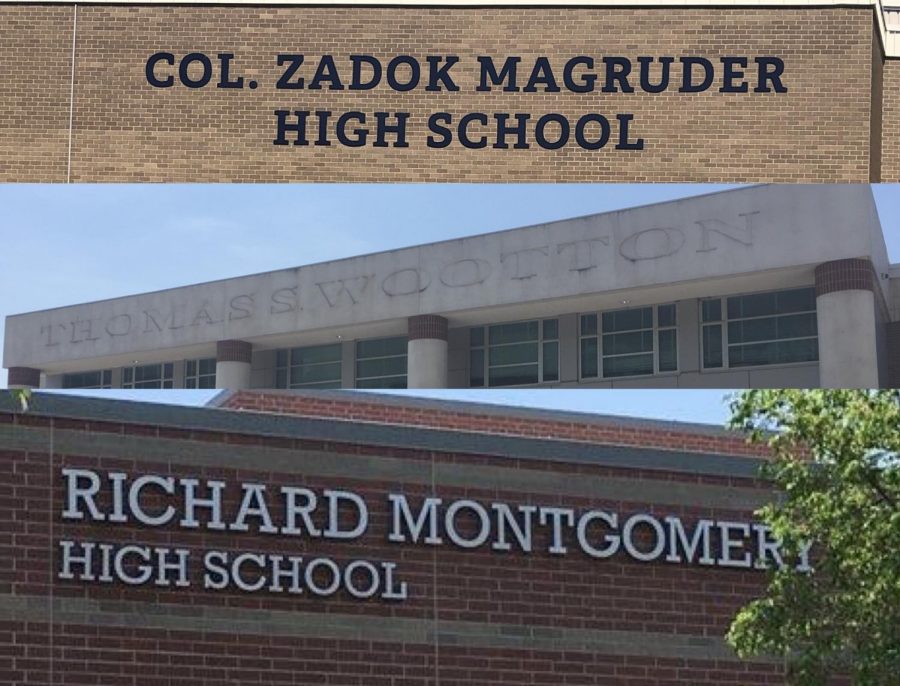 Tres + Montgomery + County + Public + Schools + high + schools + son + nombrados + después + white% 2C + esclavos + hombres. ++ It + is + time + para + MCPS + to + change + that.