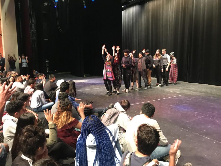 ESOL and American Sign Language students were invited to watch the Piano Theatre students from Russia perform. Some of the students were even participating in the act.