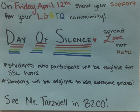 Students participate in National Day of Silence, raise funds for float in Pride Parade