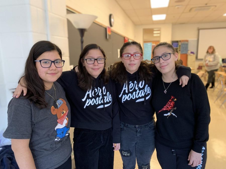 Freshmen Roselyn, Cynthia, Gloria, and Karina Salmeron Ventura love having built-in best friends by their side.