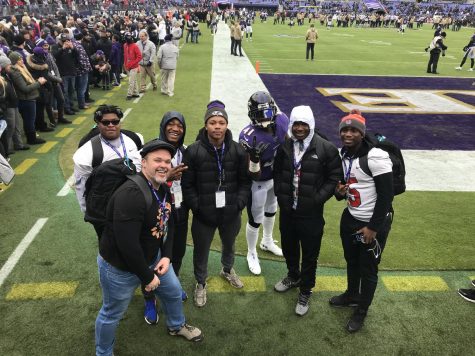 ‘Rines ‘rise’ up on Ravens field in halftime competition