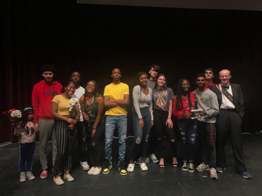 The contestants and escorts of the 2020 Mr. Watkins Mill pageant.