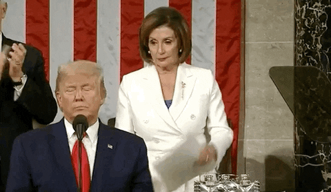 Speaker of the House Nancy Pelosi ripped up President Donald Trump's State of the Union speech, citing that he did the same to the Constitution.