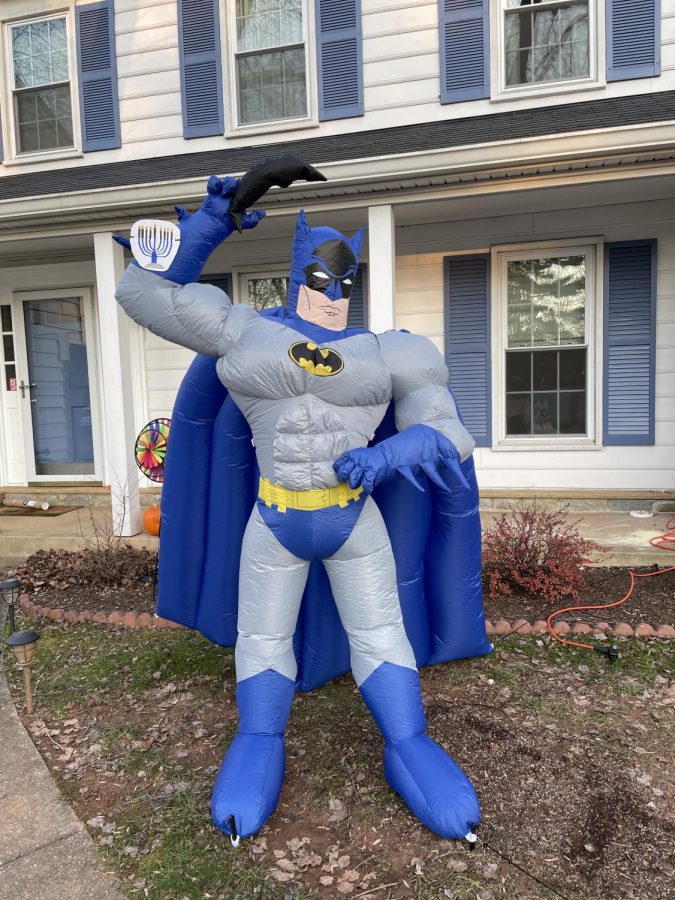 Mrs. Confino actually got a Hanukkah Batman for her son because the neighbors have a Christmas dragon. This is real.