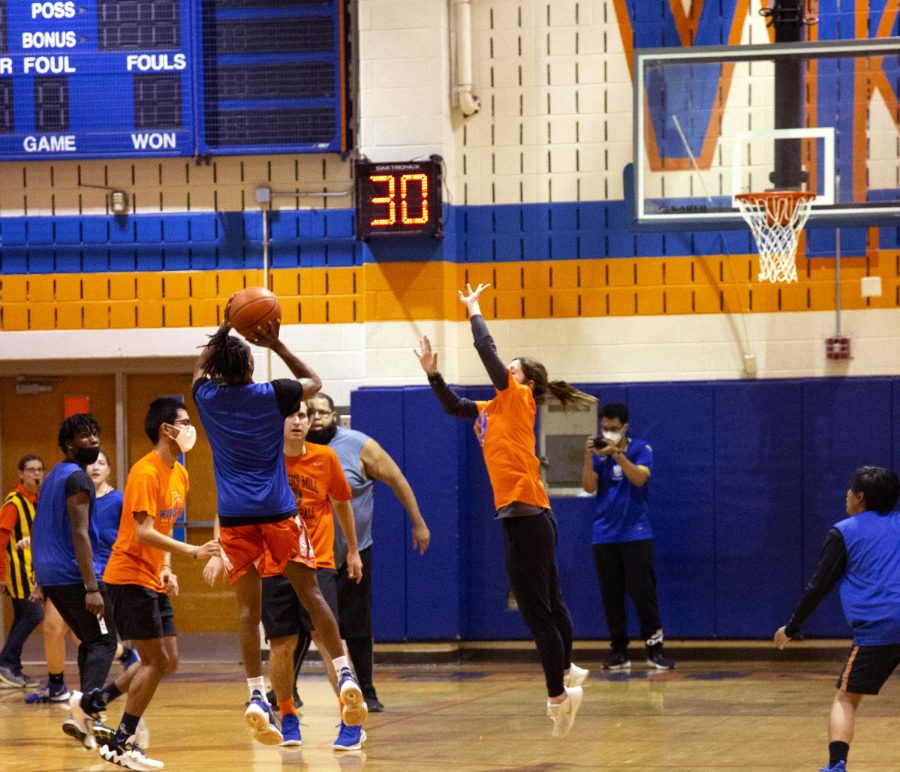Photo Feature: Students vs staff basketball game