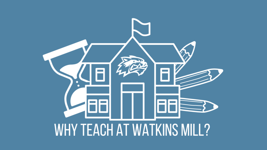Junior Abijah Hines asks long-time Watkins Mill teachers an important question: why remain at the Mill?