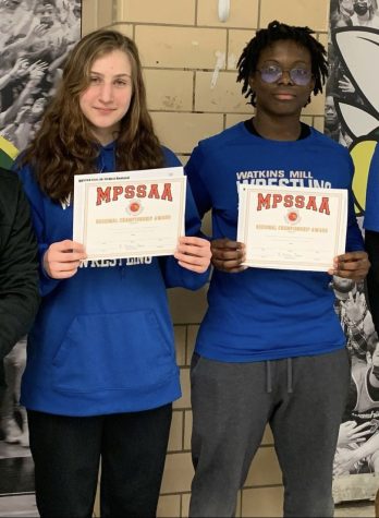 Junior Nebi Tsarni (left) and Sophomore Jabea Ewane (right) both won the West 3A / 4A Regional Championships on Saturday, February 25.