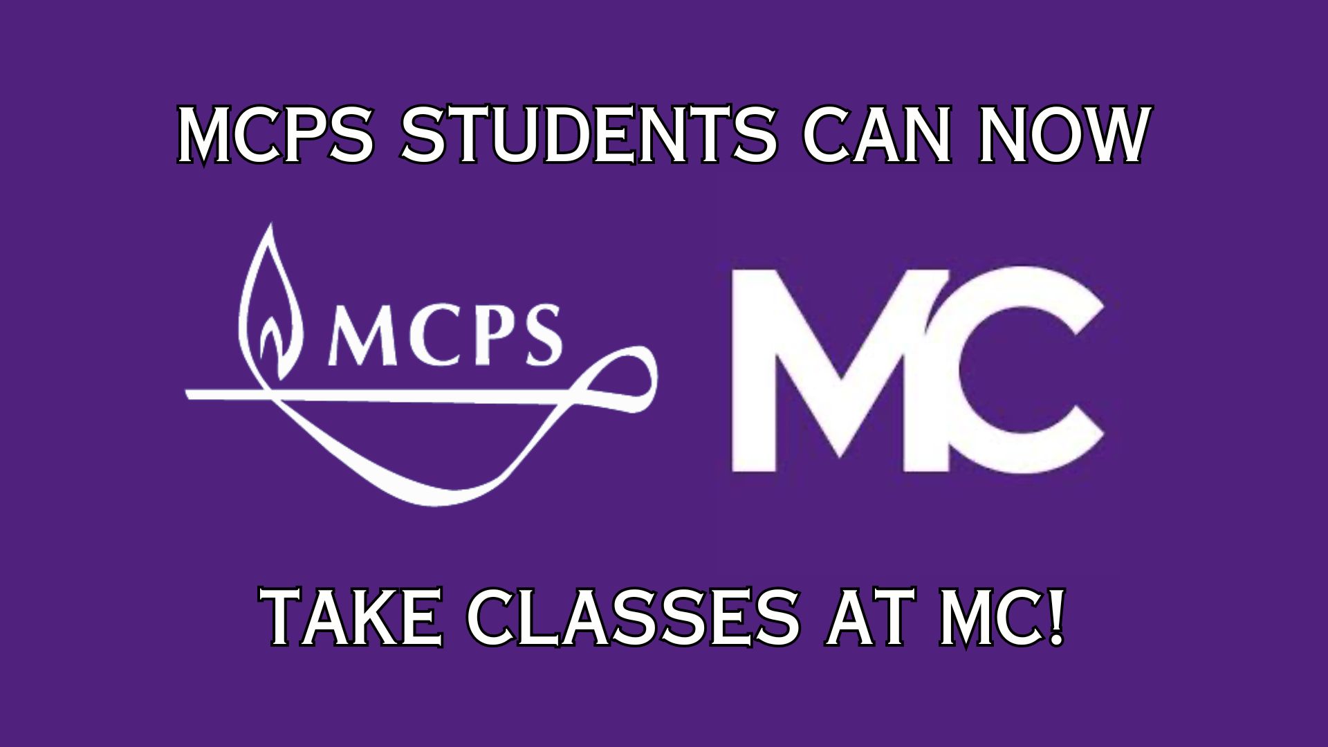 Students are now allowed to take college classes at Montgomery College free of charge. 