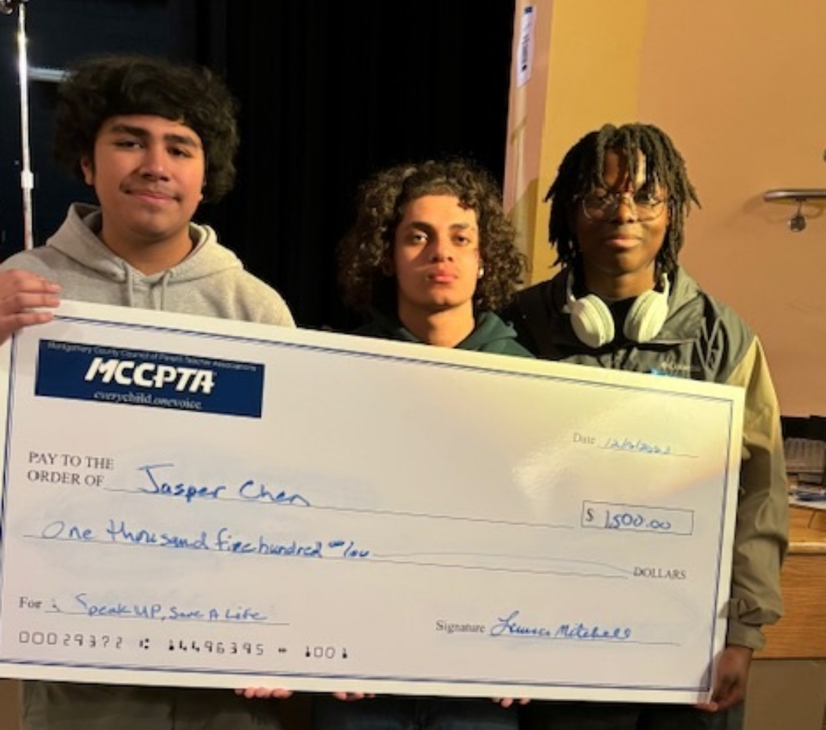 Watkins Mill High School students won an award for their videos, “Dangers Of Fentanyl - FOREVER 16:” I Didn’t Want to Look Lame.”