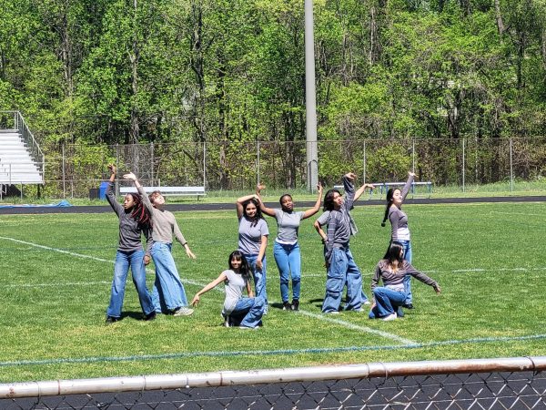 NOVA performing at the pep rally.